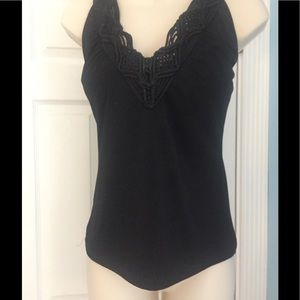 Cache Halter Top with Leather