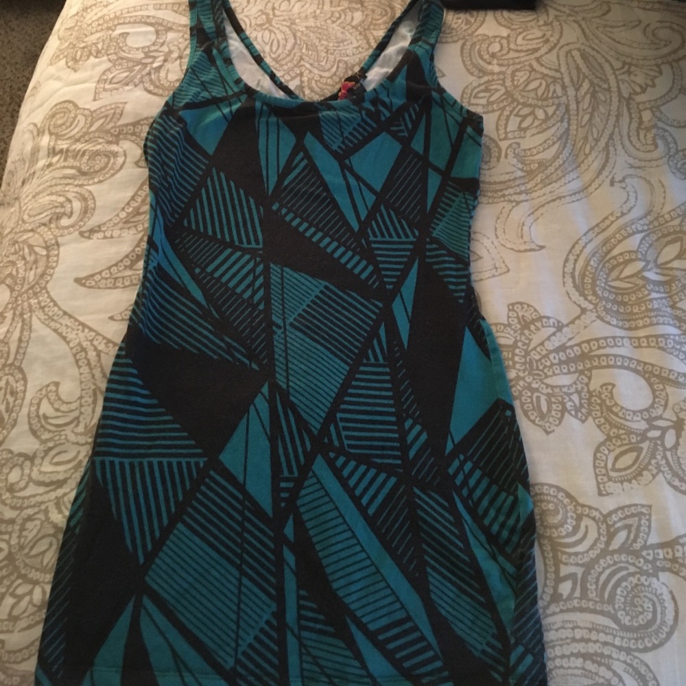 Cute green and black dress