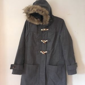 Old Navy grey toggle coat