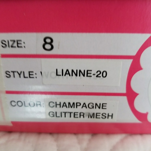 Gold sparkle platform sky high heels - Picture 7 of 8