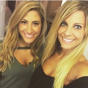 Two cotton V-neck shirts with opening in front