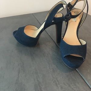 Jessica Simpson Denim Platform Sandals