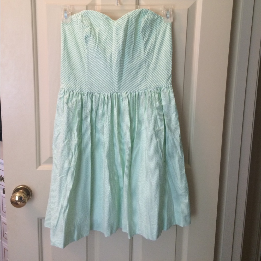 Lilly Pulitzer Seersucker Green Dress