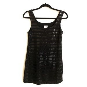Black sequin top