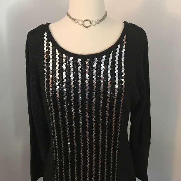 Vintage metallic occasion dress by Baker Payne - Picture 3 of 4