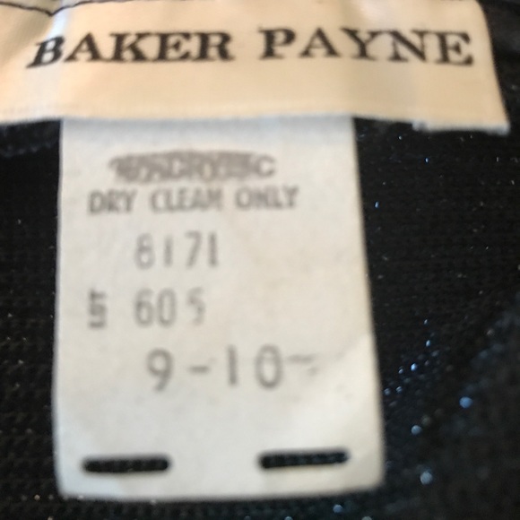 Vintage metallic occasion dress by Baker Payne - Picture 4 of 4