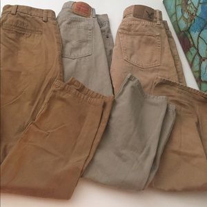 Levi's American Eagle Old Navy bundle of 3 pants