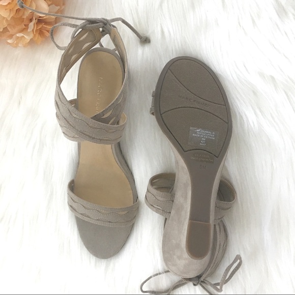 Marc Fisher wedges cream/sand color new size 8 - Picture 6 of 8