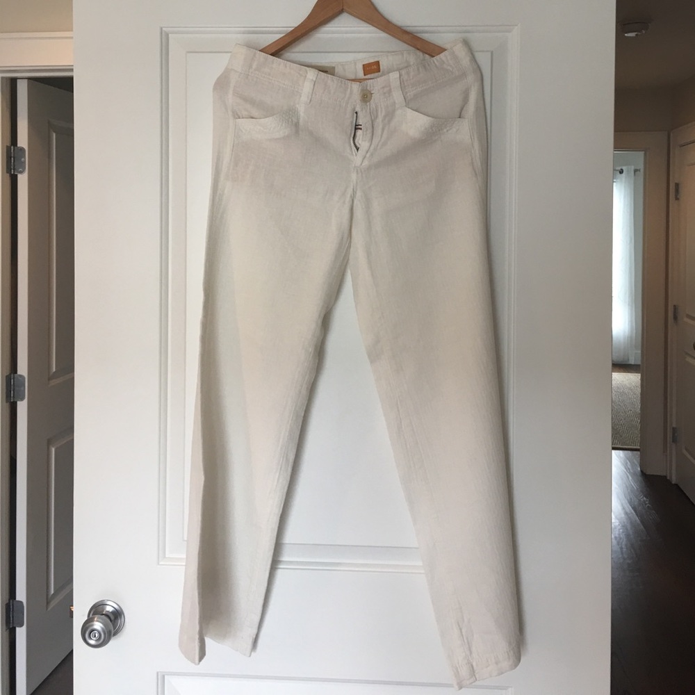 Never worn - Anthropologists wide leg linen pants