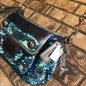 AUTHENTIC COACH POPPY SEQUIN PURSE