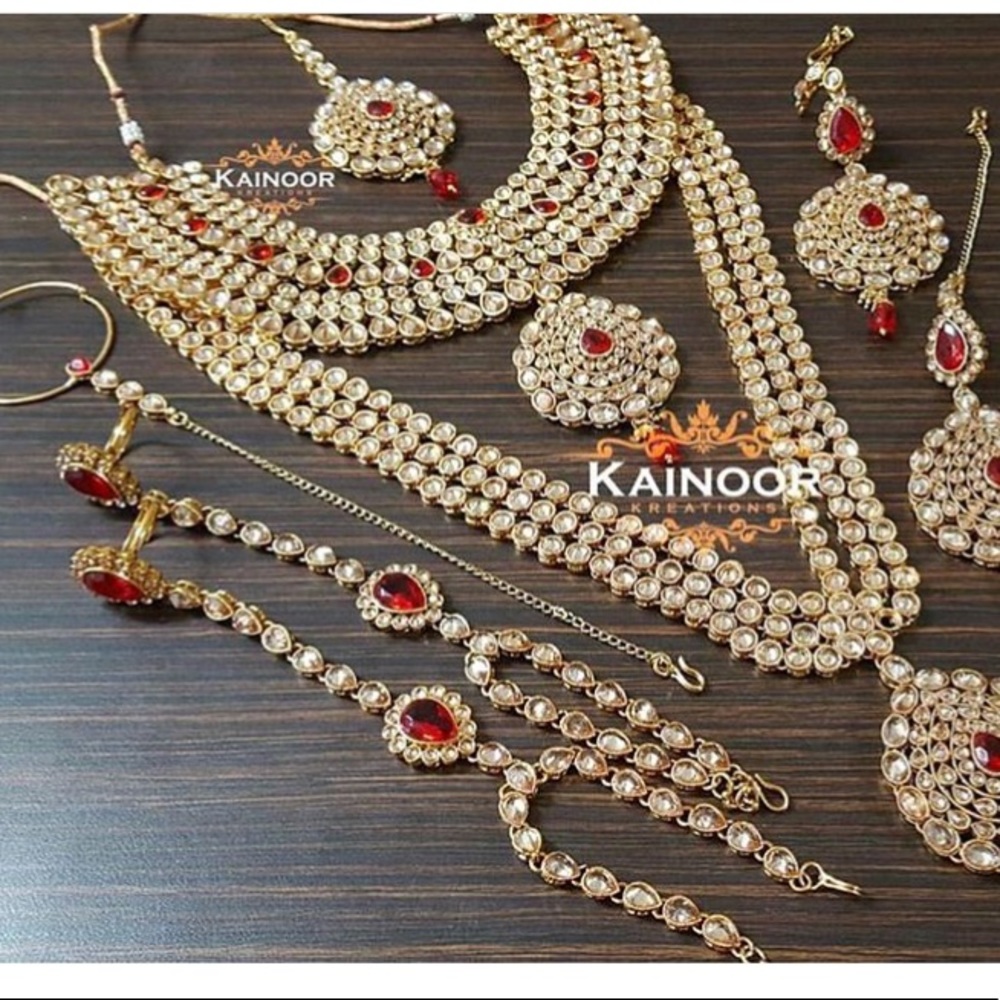 Auth. Bridal Kundan wedding jewelry set original