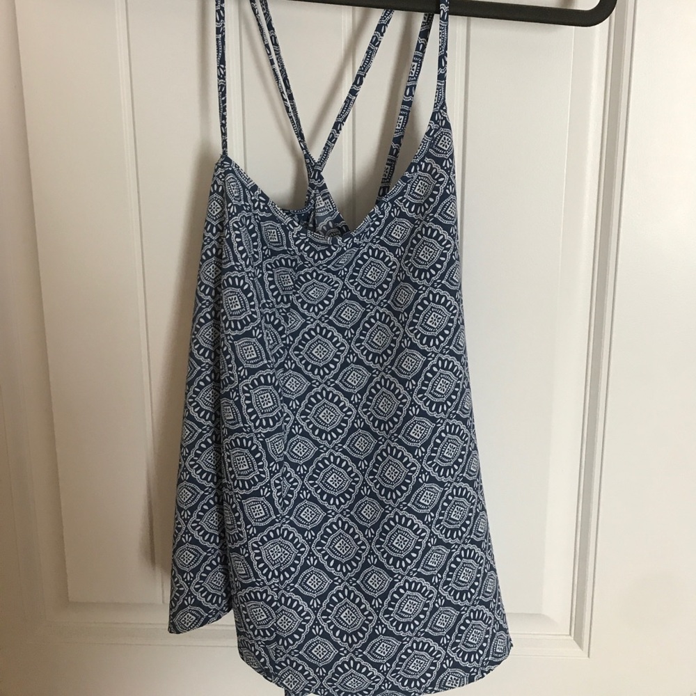 Navy blue Hollister tank top size large