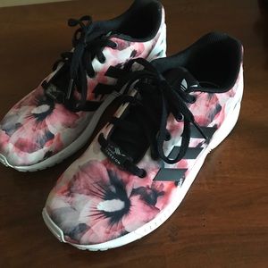 Floral Adidas sneakers