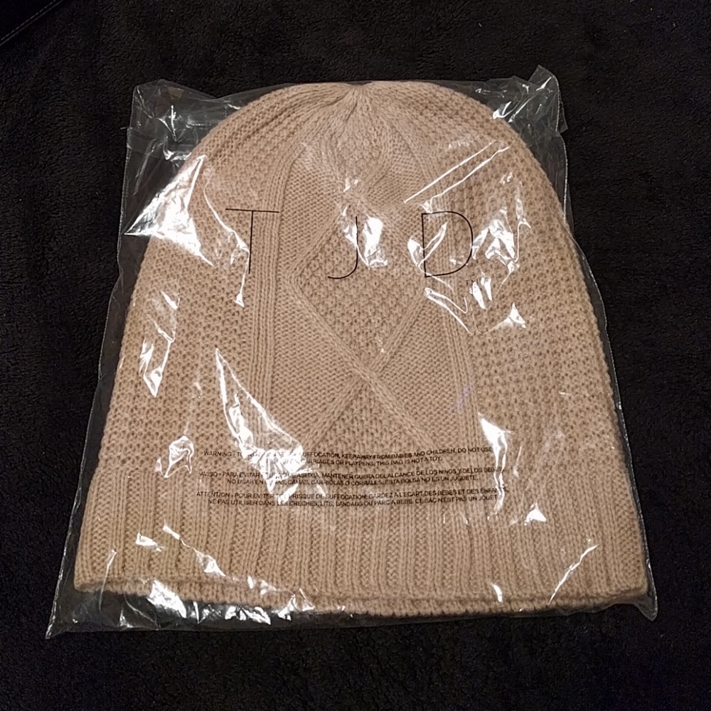 Pale pink beanie