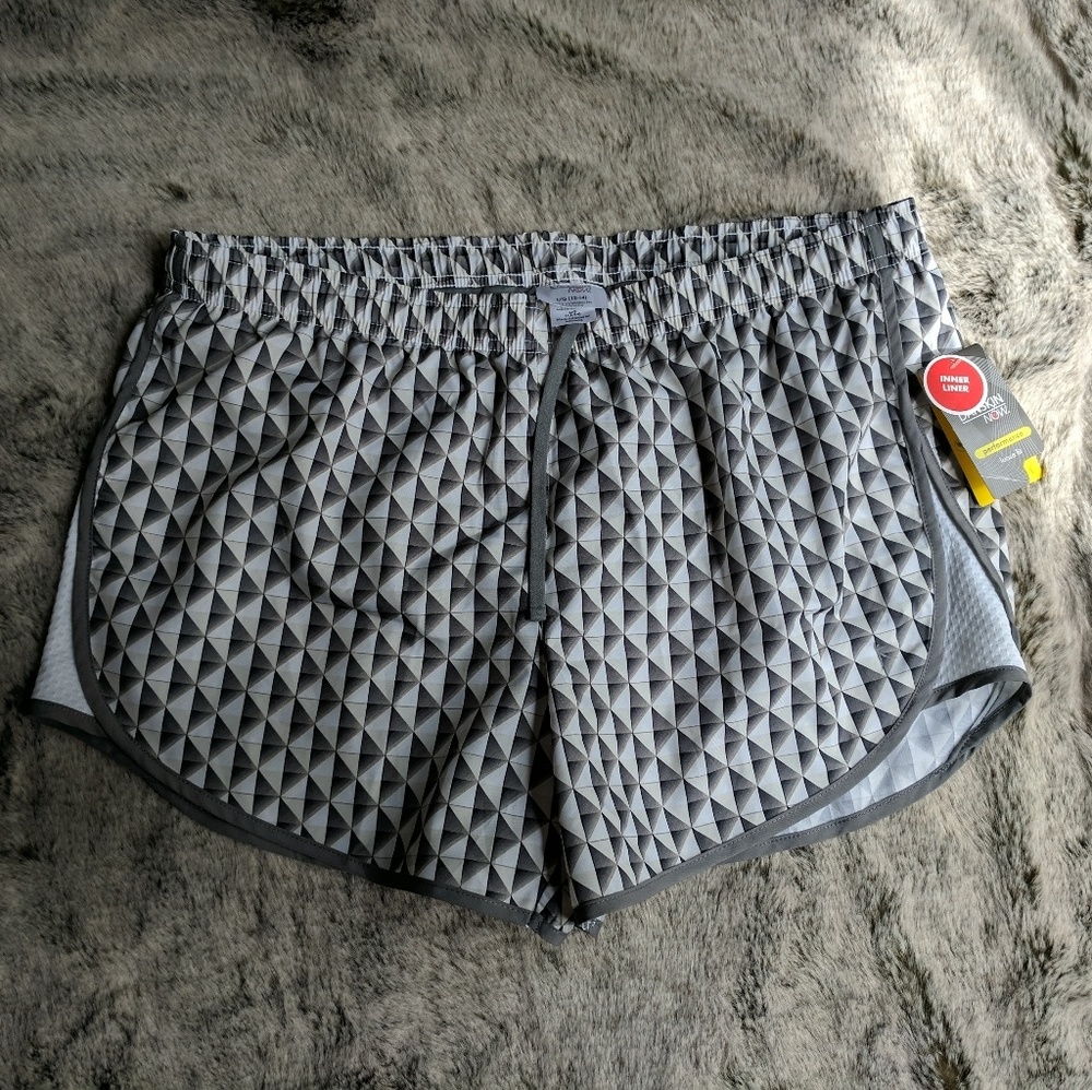 Geo Exercise Workout Running Shorts w Liner