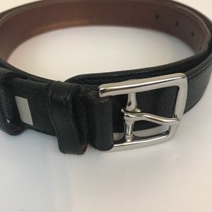 {Coach} Black Leather Dress Belt Size 36