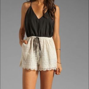 6 Shore Road Malay Lace Scalloped Hem Romper