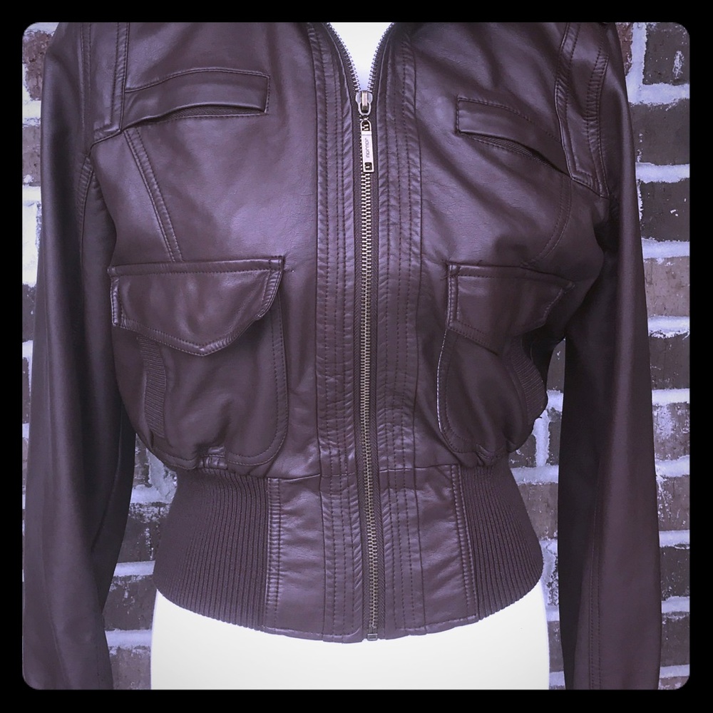 Bomber, faux leather by JouJou