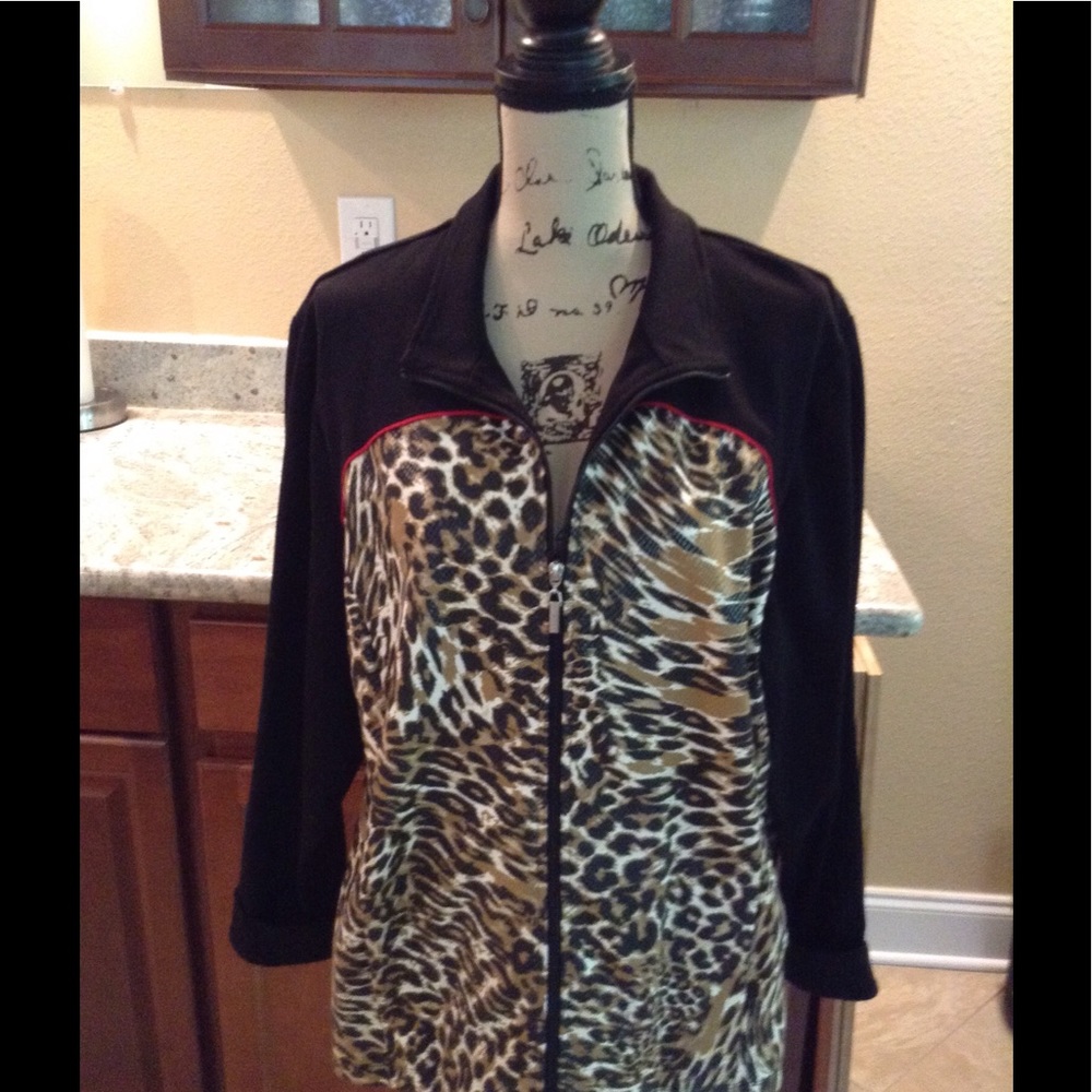 Jacket leopard print