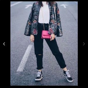 Zara embroidered and sequinned jacket