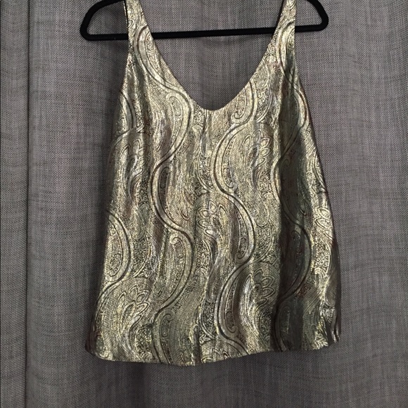 J. Crew Tops - JCrew gold tank