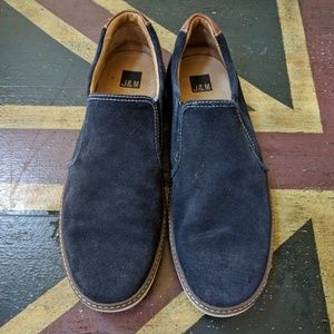 Johnston & Murphy mens suede slip on shoes