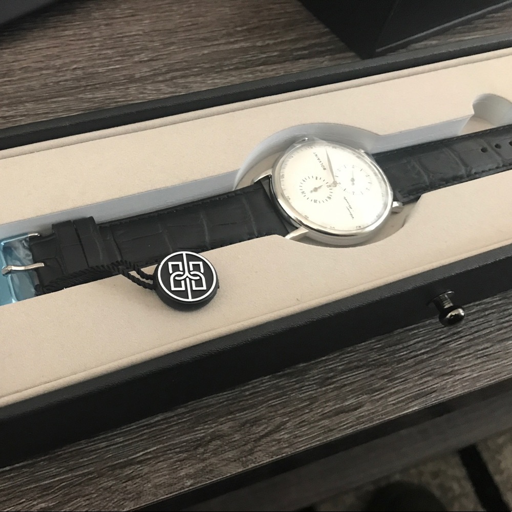 Bolvaint men's Black 24 hr watch.