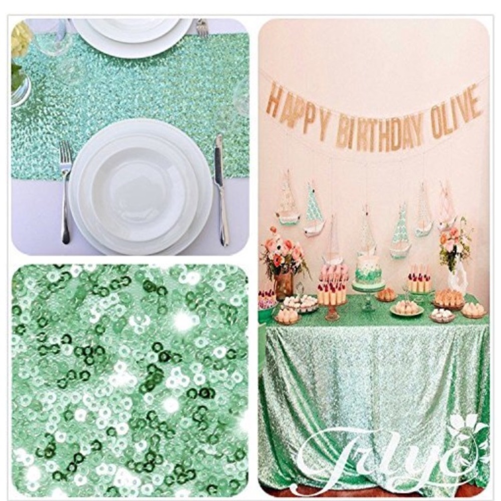 Mint table runner