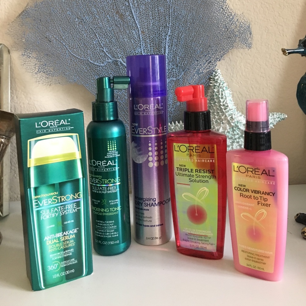 L'Oreal Hair care and brush set bundle