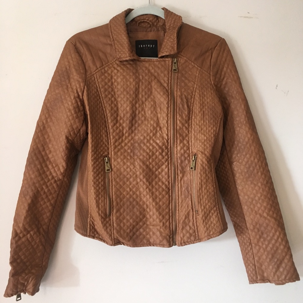 Faux leather jacket