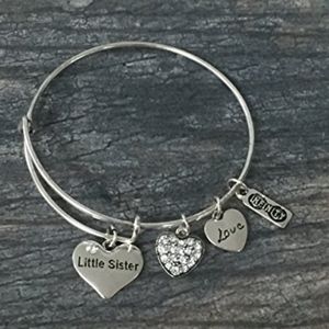 Little Sister Bangle Bracelet- Sister Jewelry