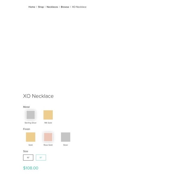 Le Bloc XO Necklace - Picture 8 of 8