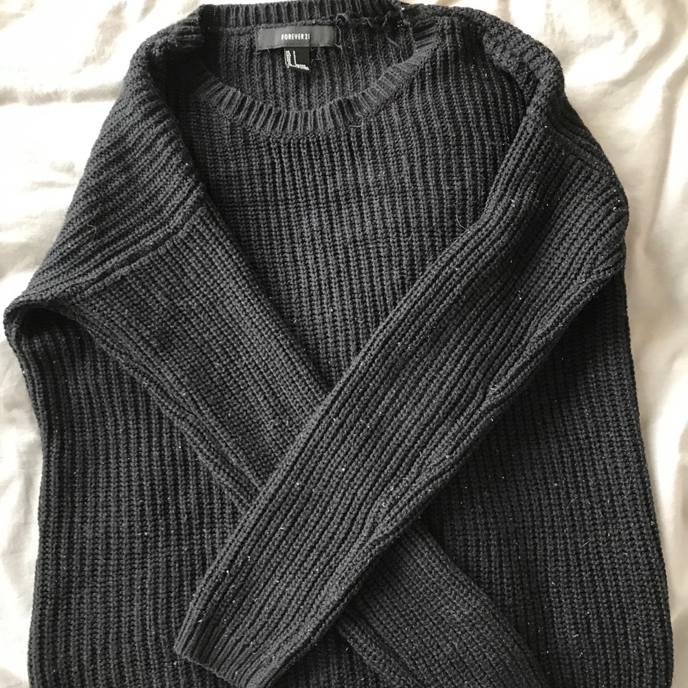 All black sweater