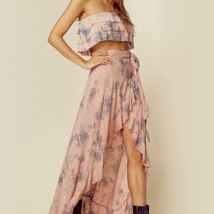 Planet Blue Lola Ruffle Bralette & Aura Wrap Skirt