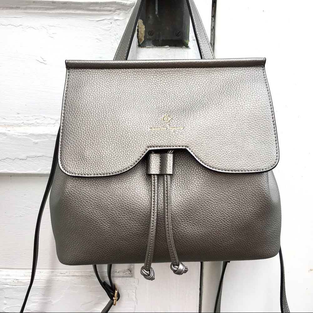 SOLD HP! NWT Nanette Lepore Grey Small Backpack - Picture 1 of 8