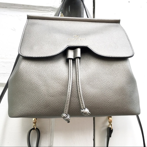 SOLD HP! NWT Nanette Lepore Grey Small Backpack - Picture 5 of 8