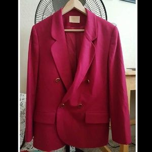Vintage Pendleton Fuschia Wool Blazer