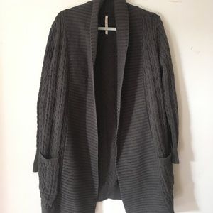Cozy open front cardigan