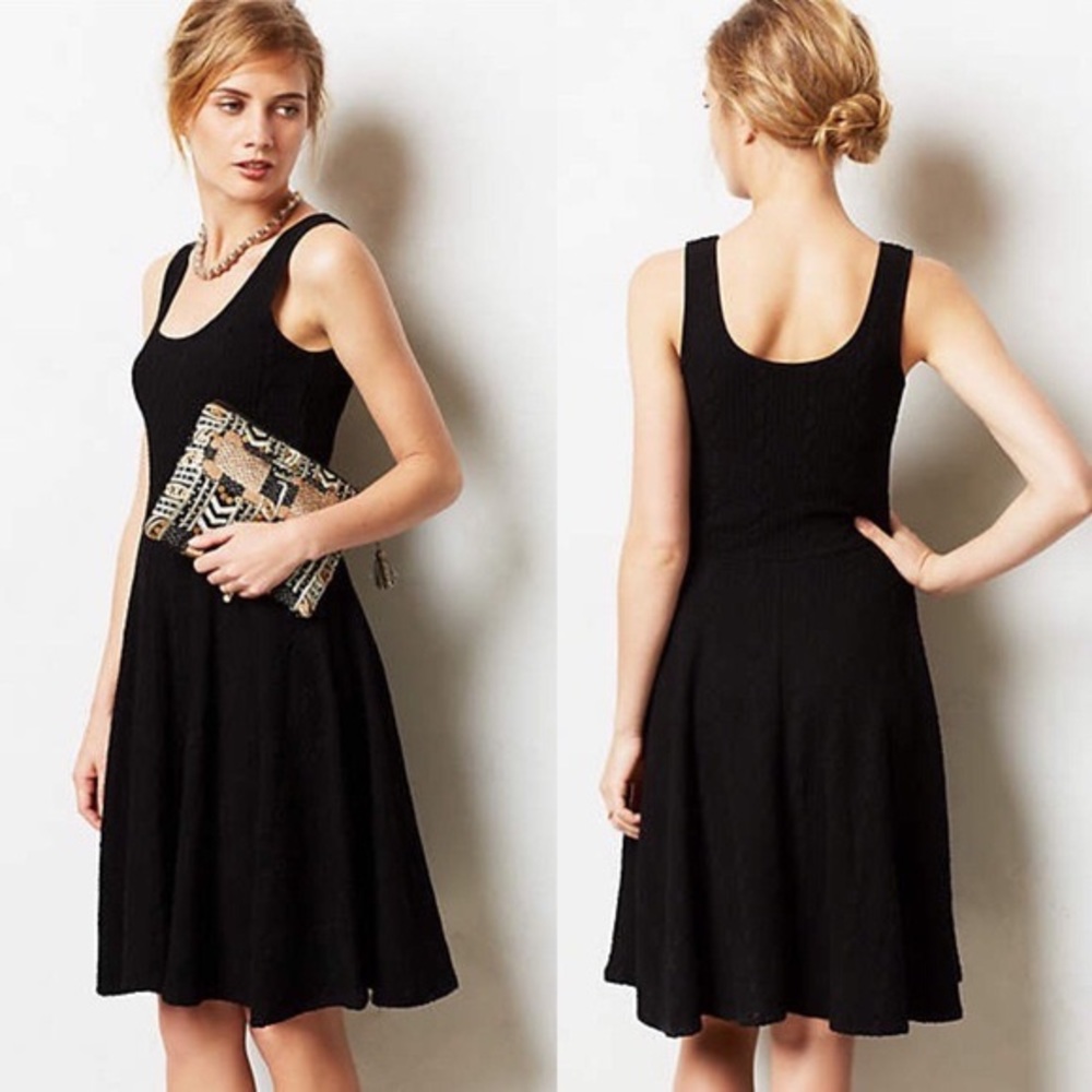 Anthropologie black dress - Bordeaux brand