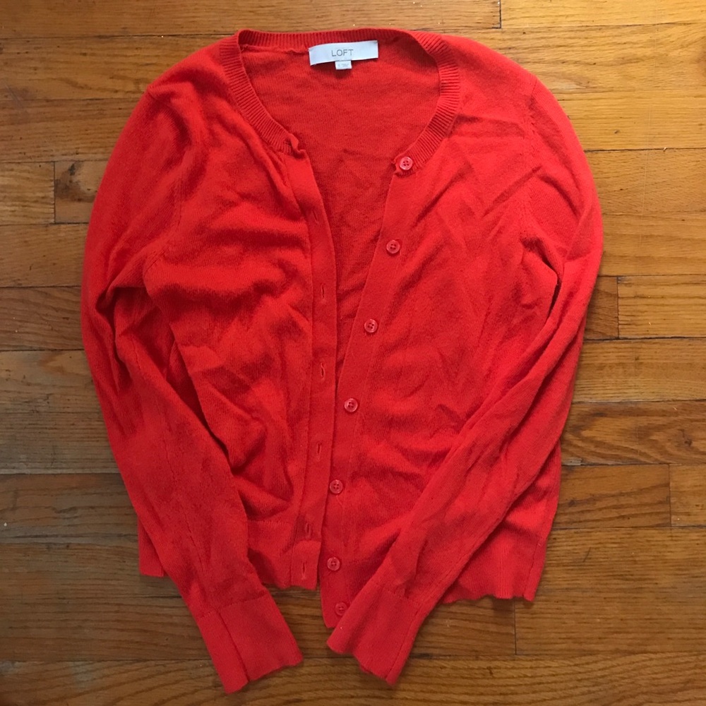Red LOFT sweater !