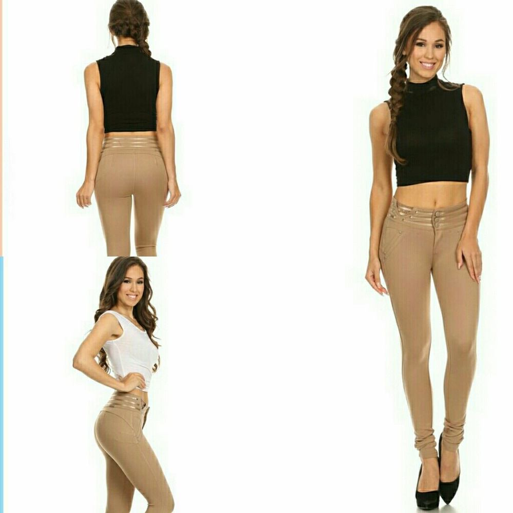 Sexy khaki stretch Jeggings pants