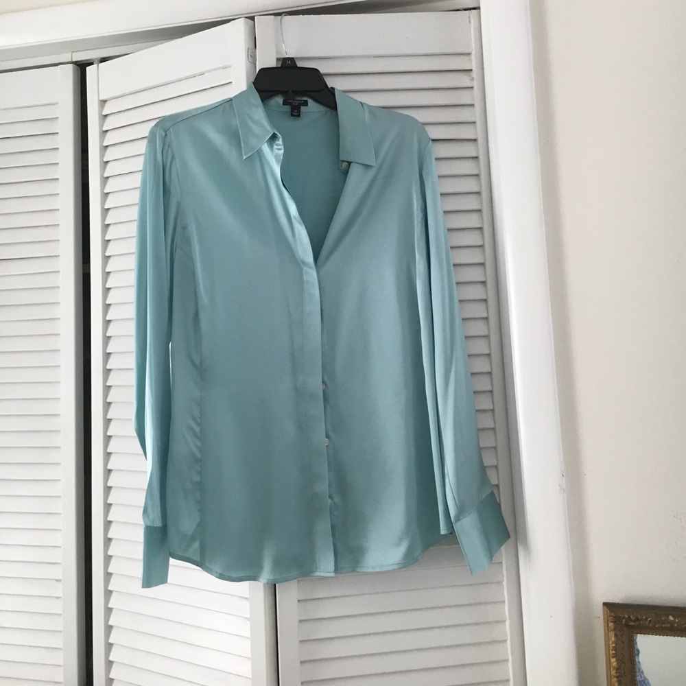 Ann Taylor silk/stretch blouse.