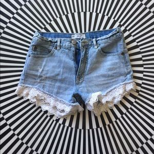 Free People Jean Shorts