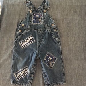 Custom Old Navy NY GIANTS Overalls 6-12months