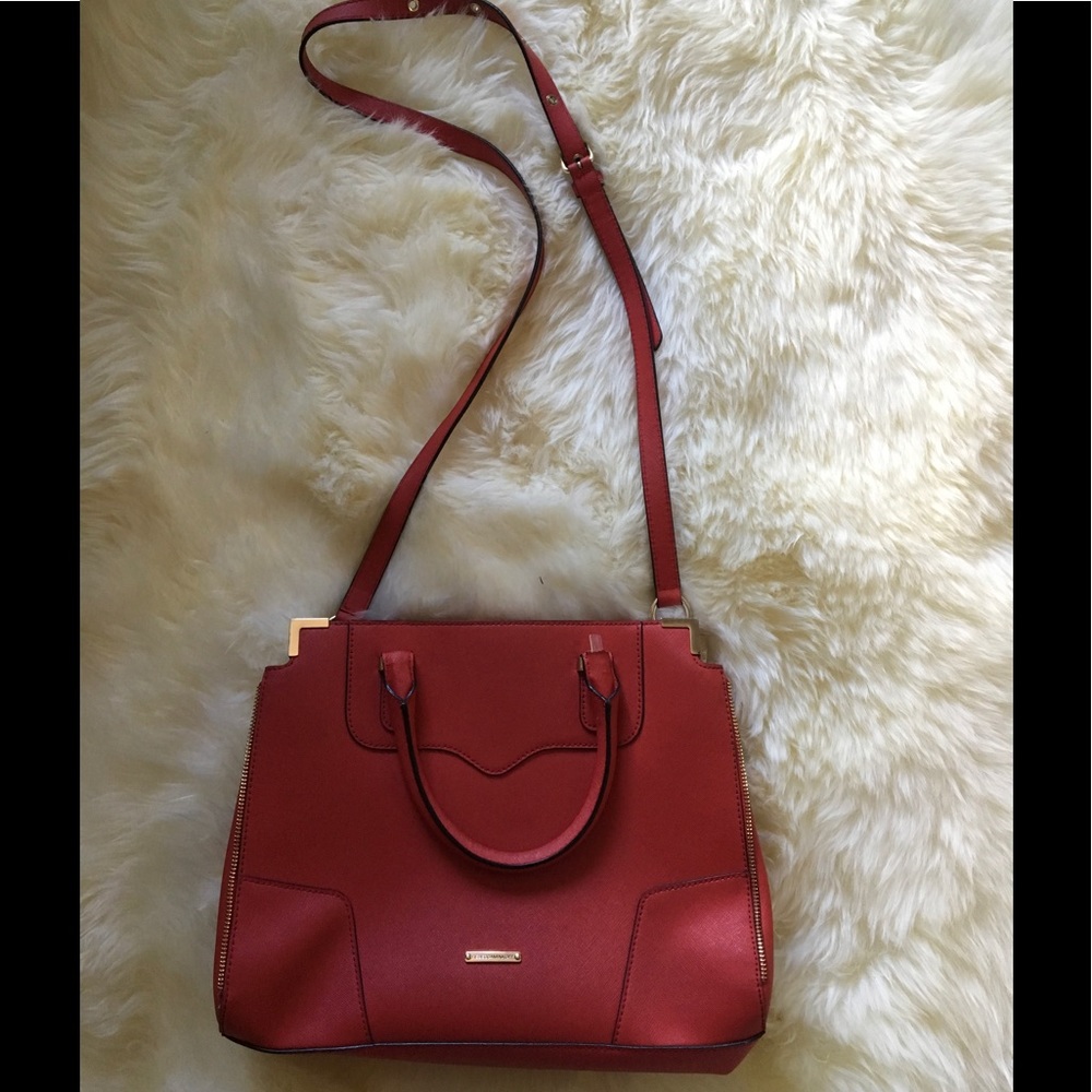 Red poppy bag