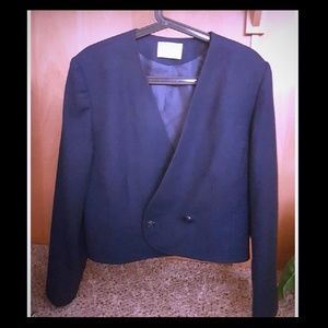 Vintage Pendleton Navy Blue Wool Blazer