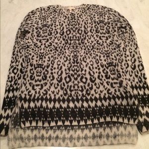 Rebecca Taylor black and white mohair sweater, XS
