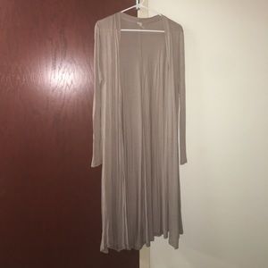 Light Brown Long Cardigan