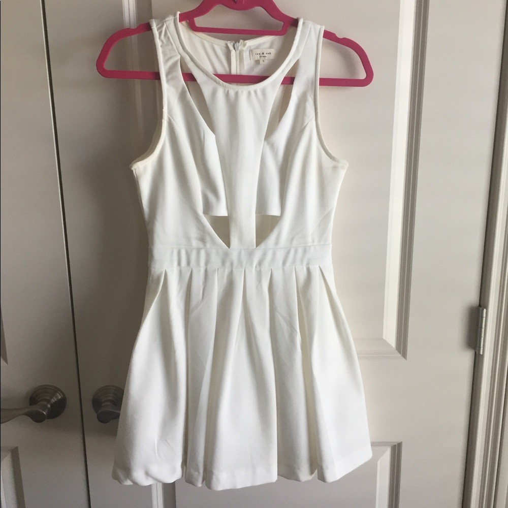 White Cut-Out Dress - Picture 2 of 6