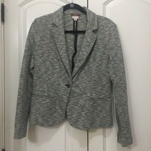 Heathered Gray Cotton Blazer Heathered Gray Cotton Blazer